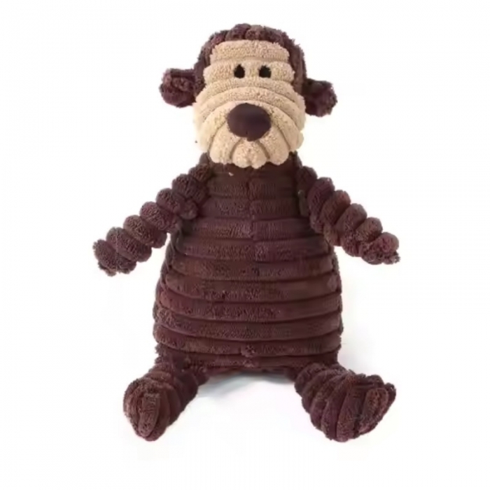 Corduroy Pet Chew Toy Animal Shape Dog Training