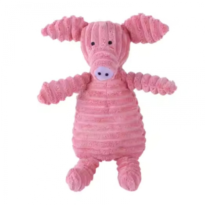 Corduroy Pet Chew Toy Animal Shape Dog Training