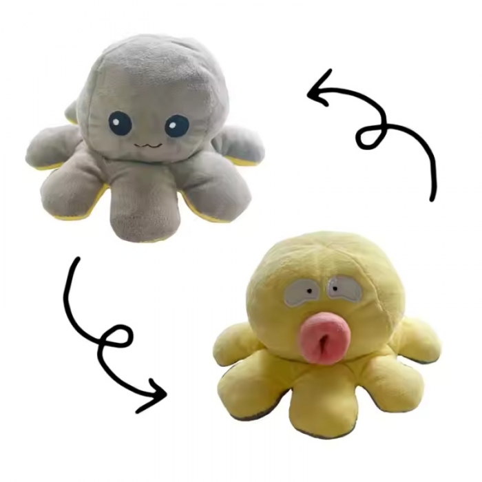 Cute Plush Inverted Pout Octopus