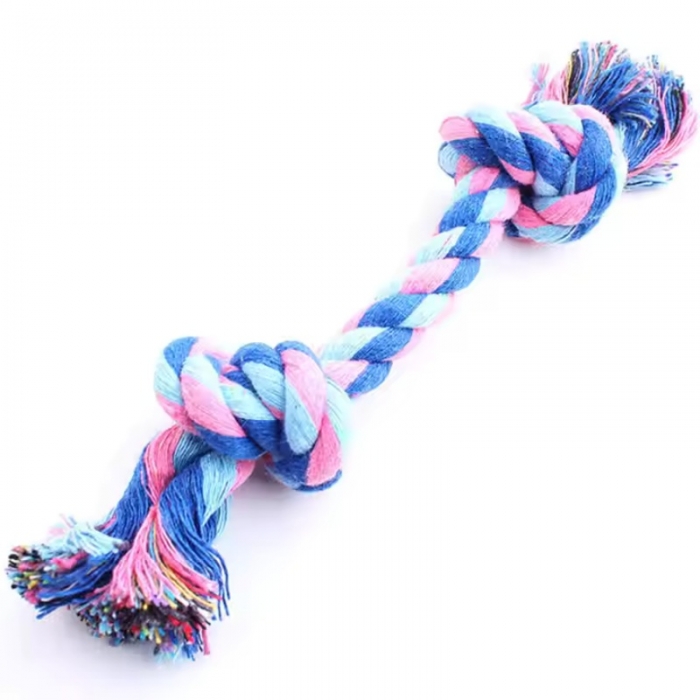 The Pet Toys Dogs And Cats Bite Rope Double Knot Anti- Bite Cotton Molar