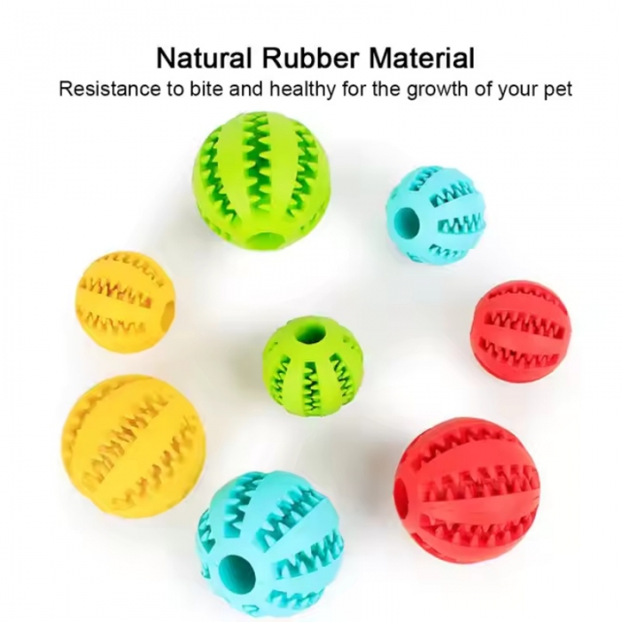Customized Logo Multiple Colors Rubber Dog Interactive Chew Toys