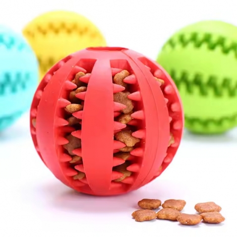 Customized Logo Multiple Colors Rubber Dog Interactive Chew Toys