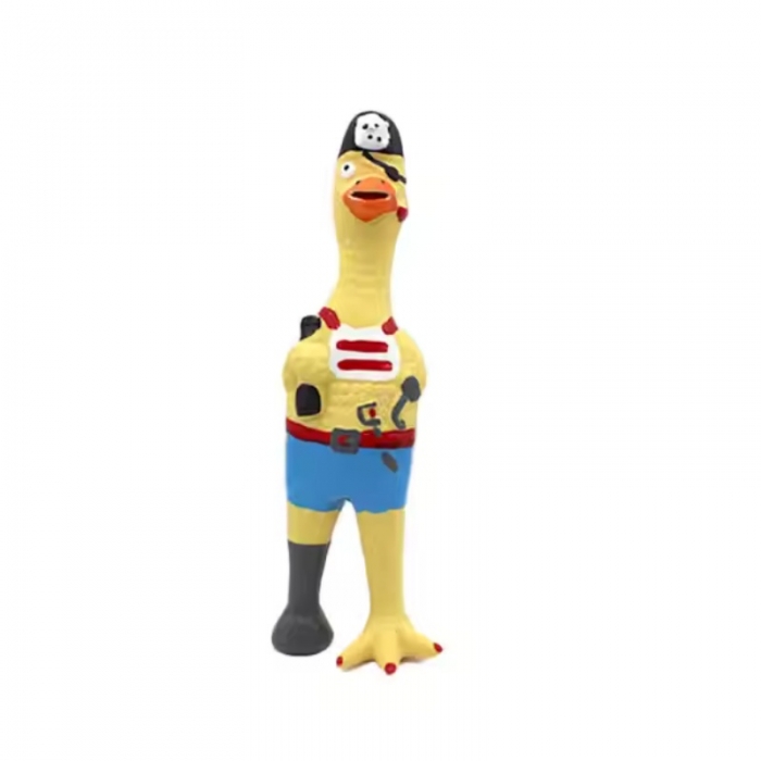Latex Rubber Chicken Interactive Dog Toy