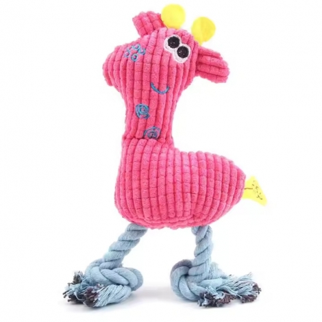 Colorful Deer Plush Dog Toy