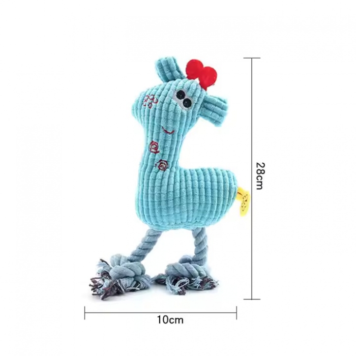 Colorful Deer Plush Dog Toy