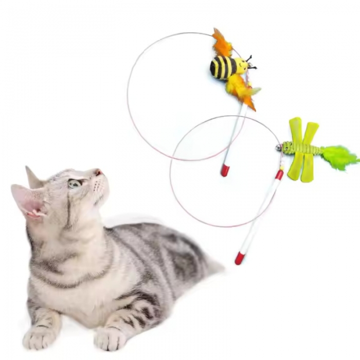 Feather Play Wand Cat Toys