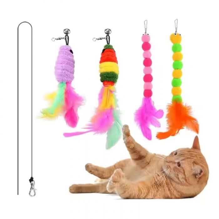 Interactive Cat Toys with Bell for Indoor Cats Kitten