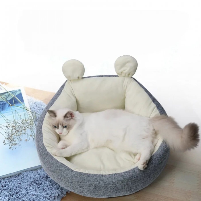 Warm Cute Small Dog Cat Bed with Ear
