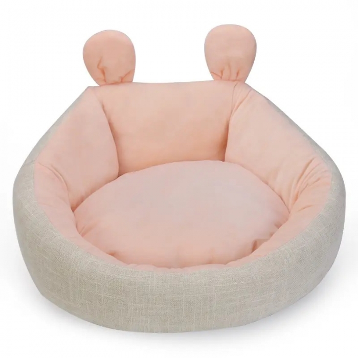 Warm Cute Small Dog Cat Bed with Ear