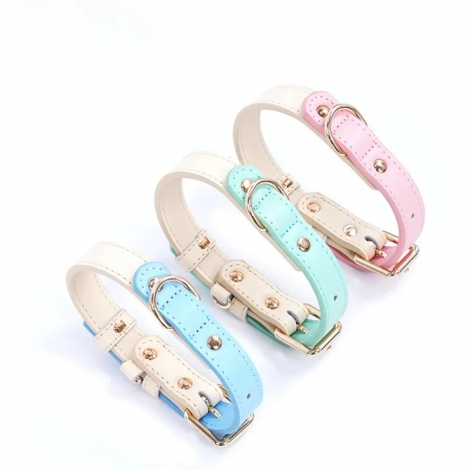 Adjustable Dog Collar Leather