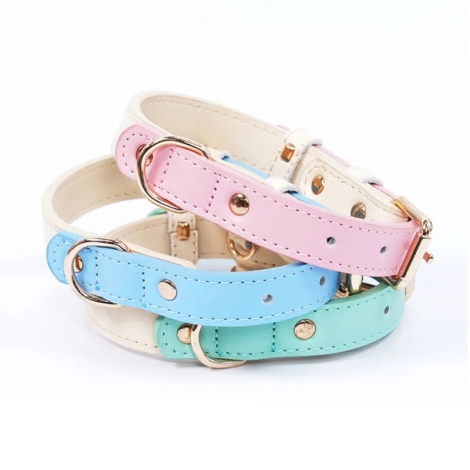 Adjustable Dog Collar Leather