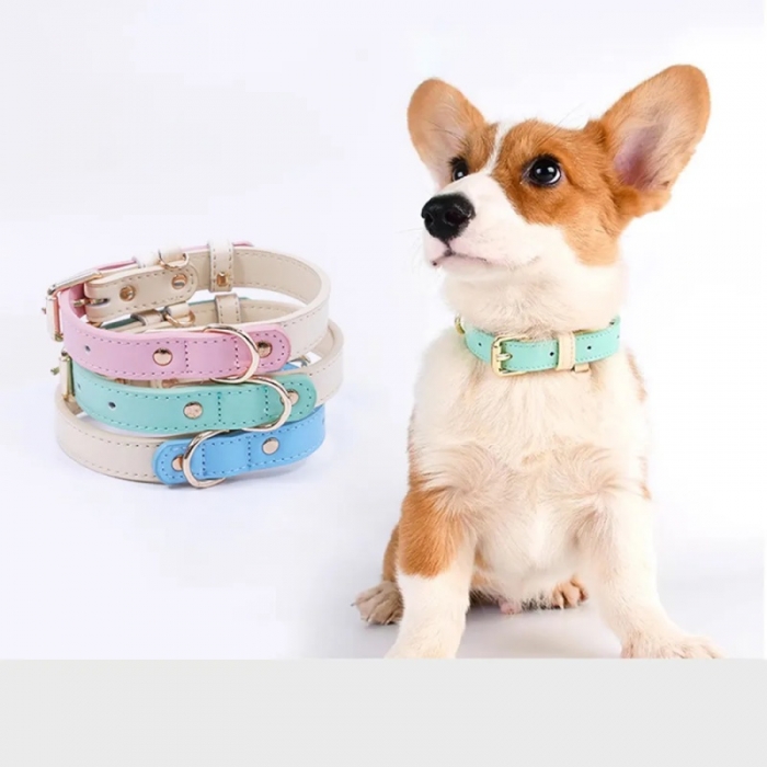 Adjustable Dog Collar Leather