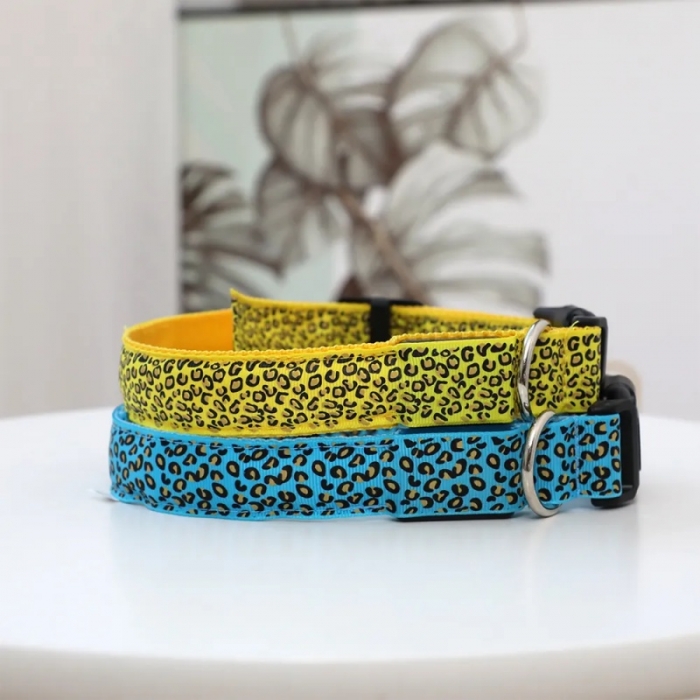 Charge Battery Adjustable LED Dog Collar