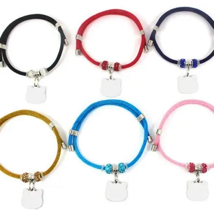 Multi-colors Adjustable Cat Dog Collar with Id Tag